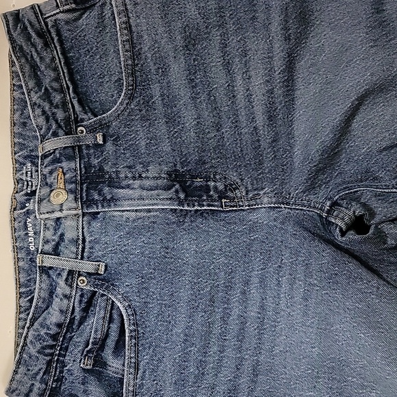 Women's Old Navy Sky-Hi Wide Leg Jeans, Washed Blue, Size 6 Petite, Pre-Owned - Picture 2 of 10